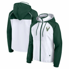 Milwaukee Bucks Women's Anorak Raglan Full-Zip Hoodie Jacket Online
