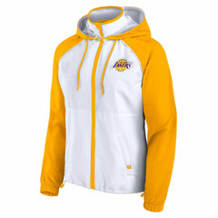 Los Angeles Lakers Women's Anorak Raglan Full-Zip Hoodie Jacket Discount
