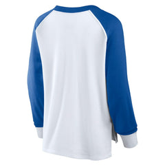 Philadelphia 76ers Women's Open Lane Waffle Long Sleeve V-Neck T-Shirt New