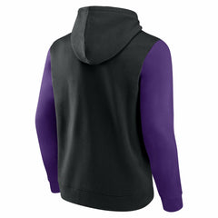 Sacramento Kings Logo Athletic Outline Colorblock Pullover Hoodie Outlet