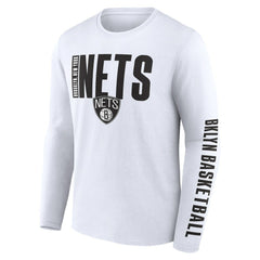 Brooklyn Nets Logo Athletic Vision Long Sleeve T-Shirt Discount