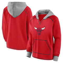 Chicago Bulls Logo Athletic Women's Boom Pullover Hoodie Online