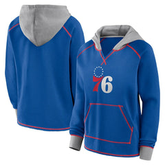 Philadelphia 76ers Logo Athletic Women's Boom Pullover Hoodie Online
