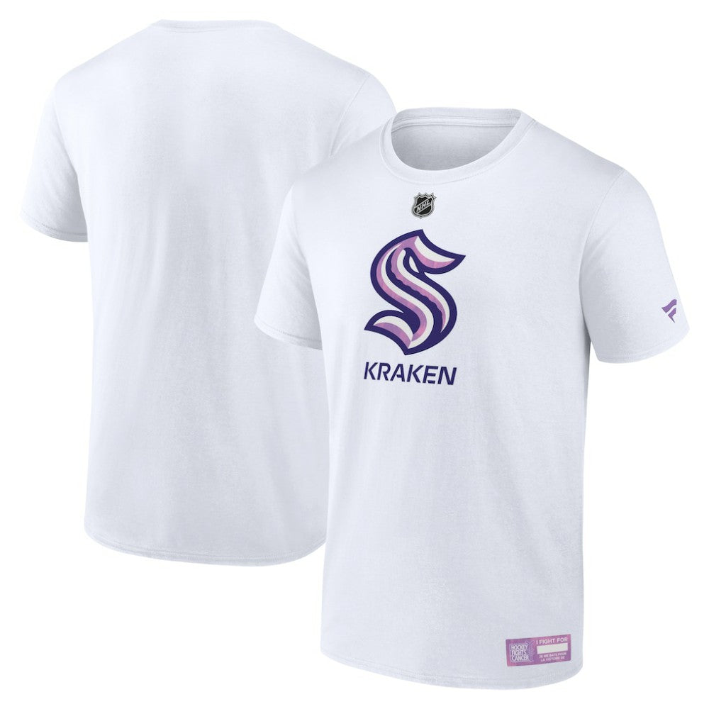 Seattle Kraken Fanatics 2024 Hockey Fights Cancer T-Shirt Discount