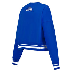St. Louis Blues Pro Standard Women's Area Code Cropped Pullover Sweatshirt For Sale