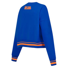 New York Islanders Pro Standard Women's Area Code Cropped Pullover Sweatshirt Online