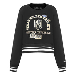 Vegas Golden Knights Pro Standard Women's Area Code Cropped Pullover Sweatshirt For Sale