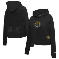 Boston Bruins Pro Standard Women's Jewels Cropped Pullover Hoodie Discount