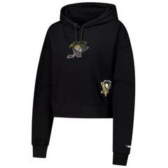 Pittsburgh Penguins Pro Standard Women's Jewels Cropped Pullover Hoodie Outlet