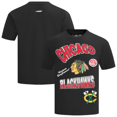 Chicago Blackhawks Pro Standard Turn It Up Dropped Shoulder T-Shirt Online