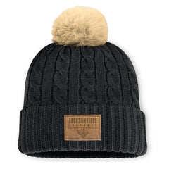 Jacksonville Jaguars Fanatics Women's Cable Knit Cuffed Hat with Pom