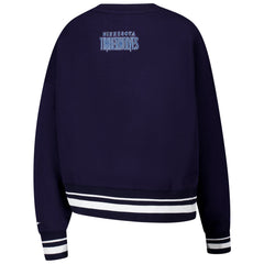 Minnesota Timberwolves Pro Standard Women's Area Code Cropped Pullover Sweatshirt Outlet