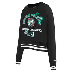 Boston Celtics Pro Standard Women's Area Code Cropped Pullover Sweatshirt Online