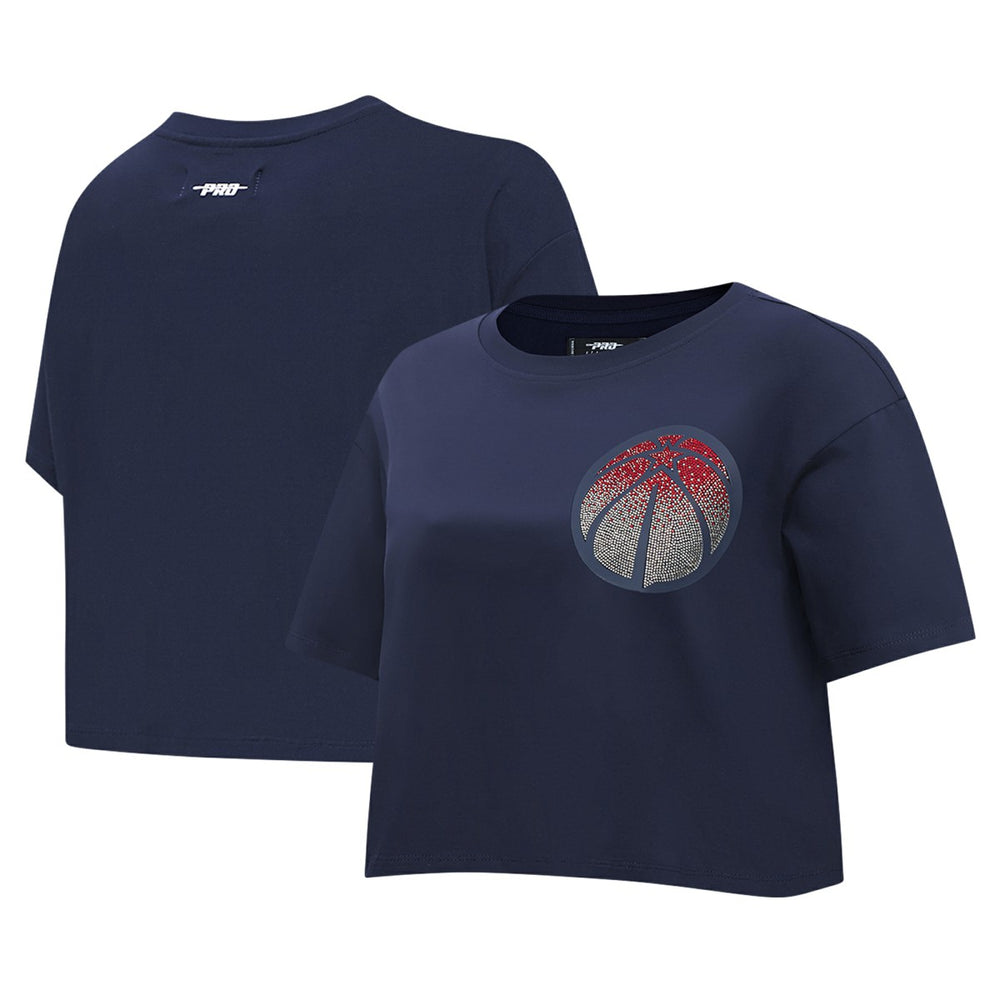 Washington Wizards Pro Standard Women's Jewels Boxy Cropped T-Shirt Discount