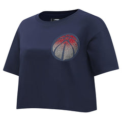Washington Wizards Pro Standard Women's Jewels Boxy Cropped T-Shirt Discount