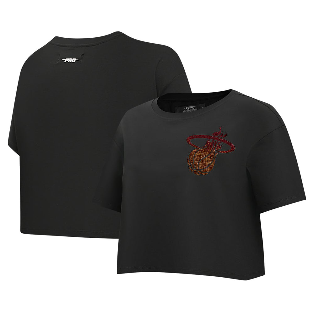 Miami Heat Pro Standard Women's Jewels Boxy Cropped T-Shirt Online
