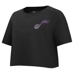 Utah Jazz Pro Standard Women's Jewels Boxy Cropped T-Shirt Online