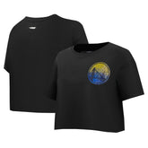 Golden State Warriors Pro Standard Women's Jewels Boxy Cropped T-Shirt sale New