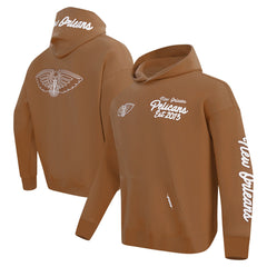 New Orleans Pelicans Pro Standard Paint the City Drop Shoulder Pullover Hoodie On Sale
