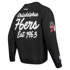 Philadelphia 76ers Pro Standard Paint the City Drop Shoulder Sweatshirt Online