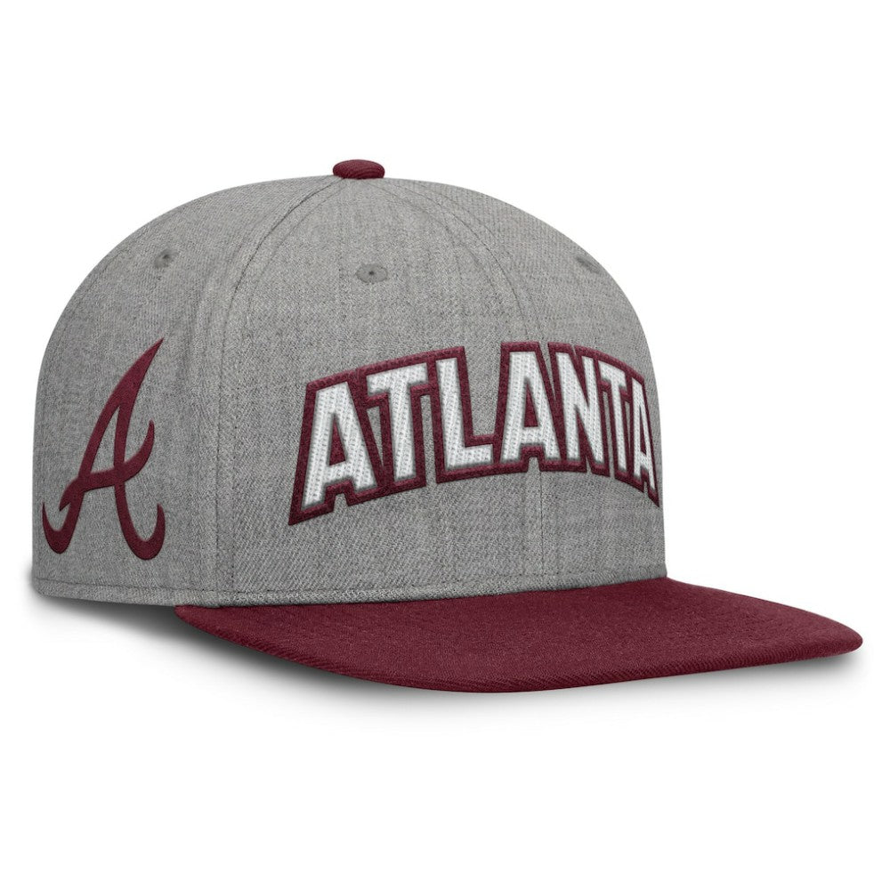 Atlanta Braves Fanatics Elements Felt Chainstitch Snapback Hat | MLB On Sale