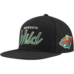 Minnesota Wild Mitchell & Ness Core Team Script 2.0 Snapback Hat Discount
