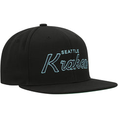Seattle Kraken Mitchell & Ness Core Team Script 2.0 Snapback Hat Online