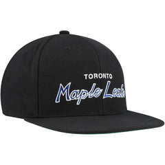 Toronto Maple Leafs Mitchell & Ness Core Team Script 2.0 Snapback Hat For Sale