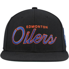 Edmonton Oilers Mitchell & Ness Core Team Script 2.0 Snapback Hat Sale