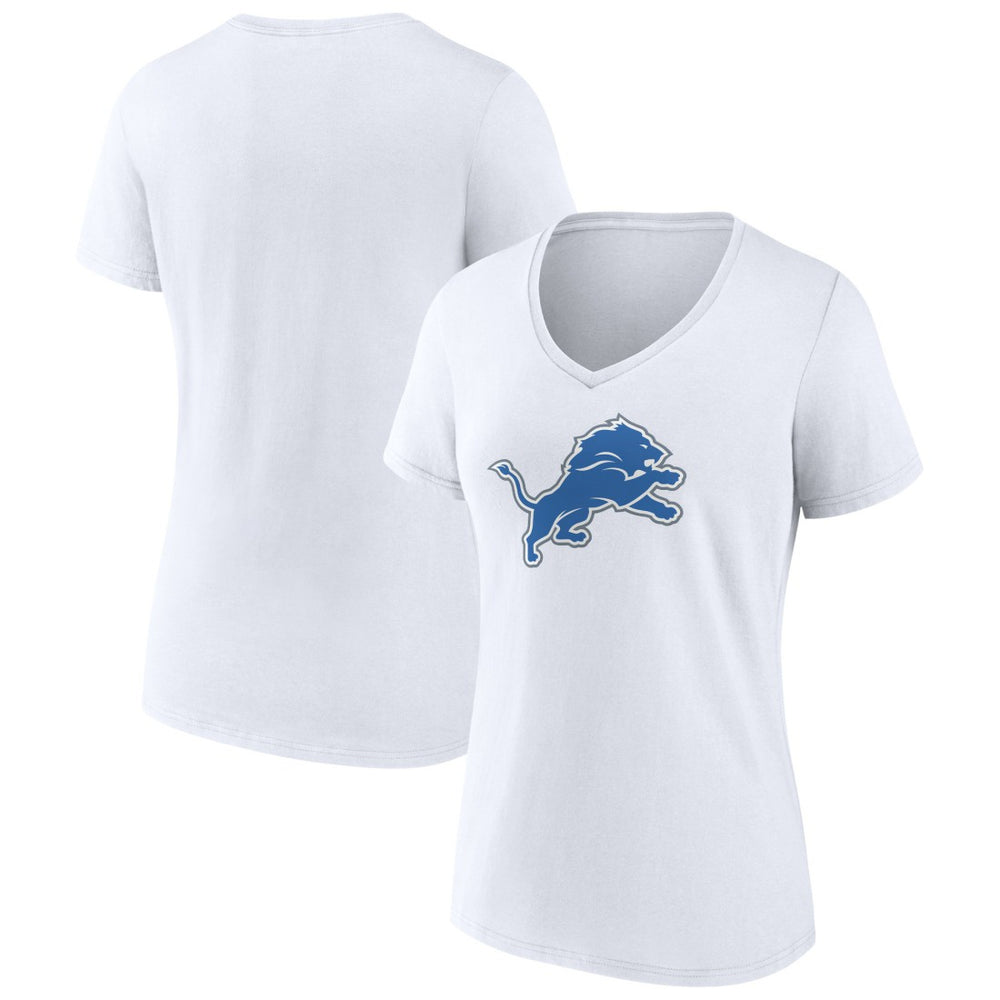 Detroit Lions Women's Primary Logo V-Neck T-Shirt