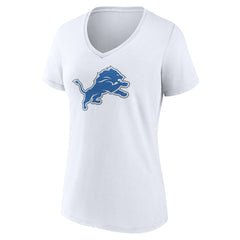 Detroit Lions Women's Primary Logo V-Neck T-Shirt