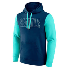 Seattle Kraken Logo Athletic Deliver Fleece Pullover Hoodie Discount