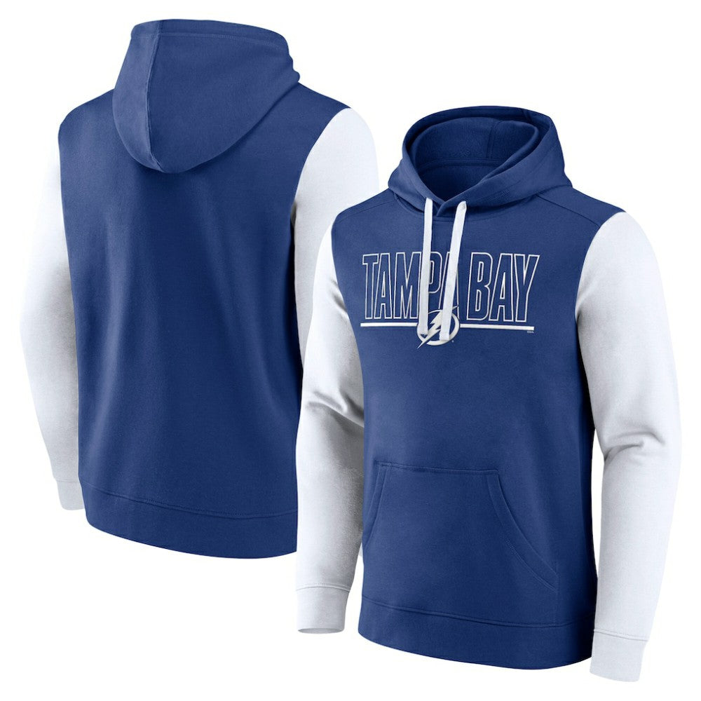 Tampa Bay Lightning Logo Athletic Deliver Fleece Pullover Hoodie Outlet