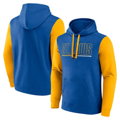St. Louis Blues Logo Athletic Deliver Fleece Pullover Hoodie For Sale