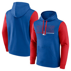 New York Rangers Logo Athletic Deliver Fleece Pullover Hoodie Outlet