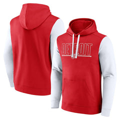 Detroit Red Wings Logo Athletic Deliver Fleece Pullover Hoodie On Sale