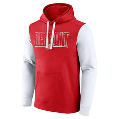 Detroit Red Wings Logo Athletic Deliver Fleece Pullover Hoodie On Sale