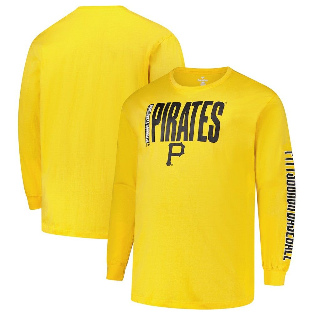 Pittsburgh Pirates Profile Big & Tall Two-Hit Long Sleeve T-Shirt | MLB Online
