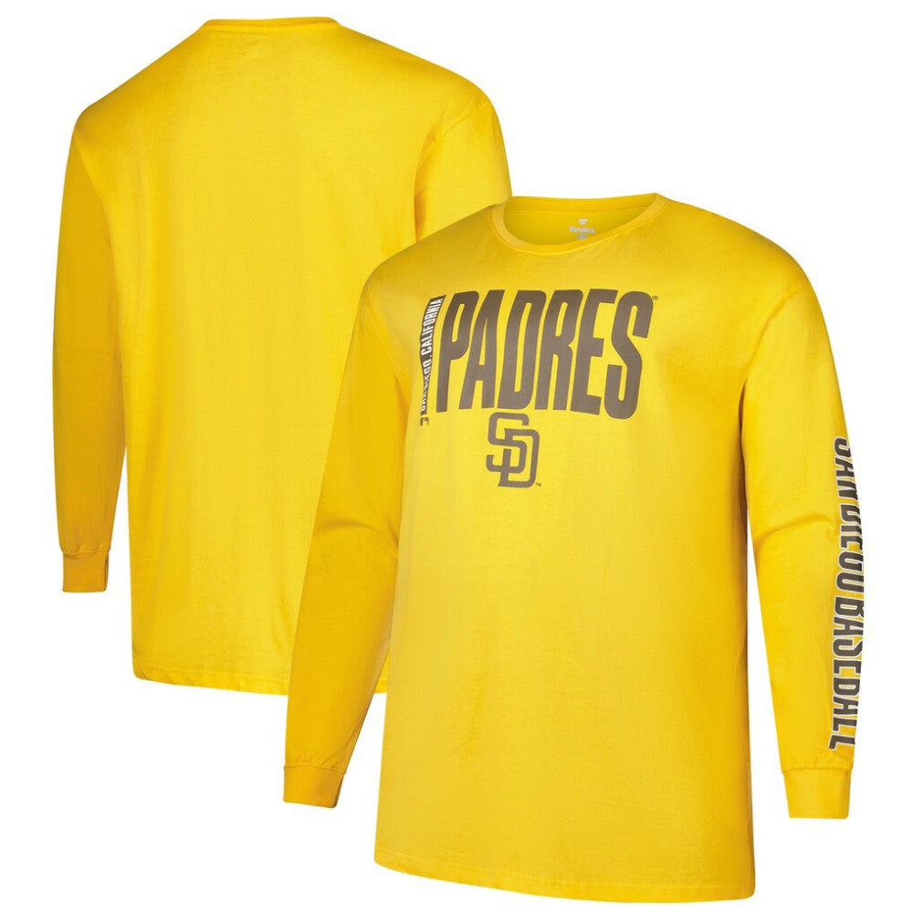 San Diego Padres Profile Big & Tall Two-Hit Long Sleeve T-Shirt | MLB Outlet