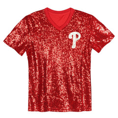 Bryce Harper Philadelphia Phillies Juniors Name & Number Sequin V-Neck Top | MLB Near me