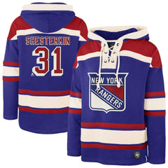 Igor Shesterkin New York Rangers '47 Player Name & Number Lacer Pullover Hoodie Online