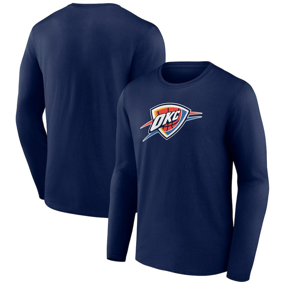Oklahoma City Thunder Primary Logo Long Sleeve T-Shirt For Sale