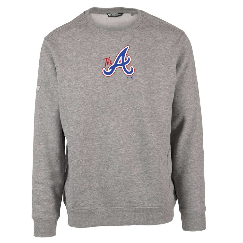 Atlanta Braves Levelwear City Connect Zane Core Logo Pullover Sweatshirt | MLB US