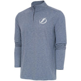 Tampa Bay Lightning Antigua White Logo Hunk Quarter-Zip Pullover Online