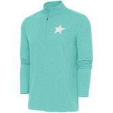 Dallas Stars Antigua White Logo Hunk Quarter-Zip Pullover For Sale