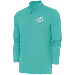 Tampa Bay Lightning Antigua White Logo Hunk Quarter-Zip Pullover Sale