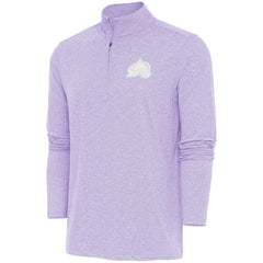 Colorado Avalanche Antigua White Logo Hunk Quarter-Zip Pullover Sale
