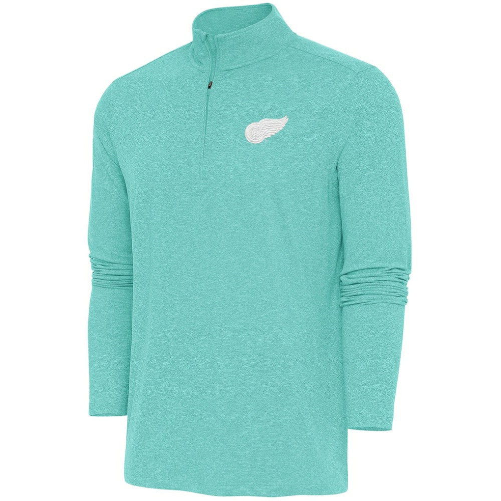 Detroit Red Wings Antigua White Logo Hunk Quarter-Zip Pullover Discount