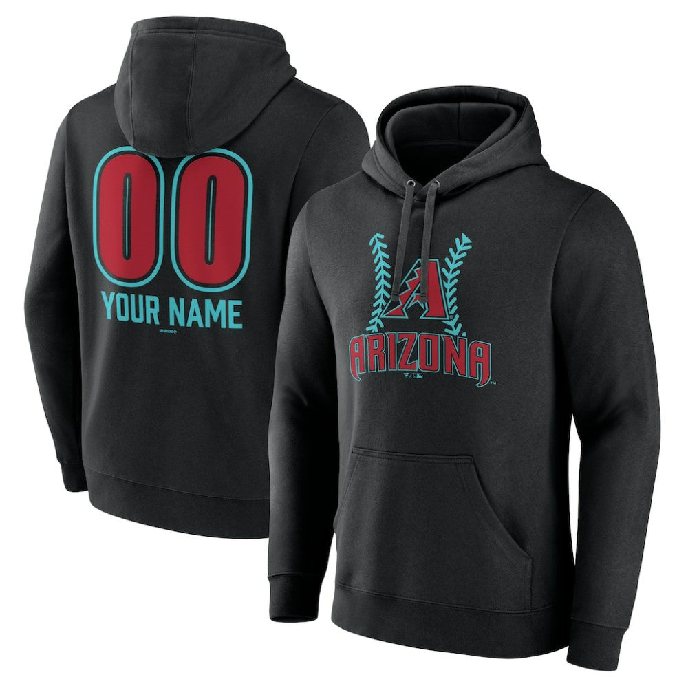 Arizona Diamondbacks Personalized Name & Number Fastball Pullover Hoodie | MLB Shop