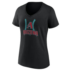 Arizona Diamondbacks Women's Personalized Name & Number Fastball V-Neck T-Shirt | MLB Online